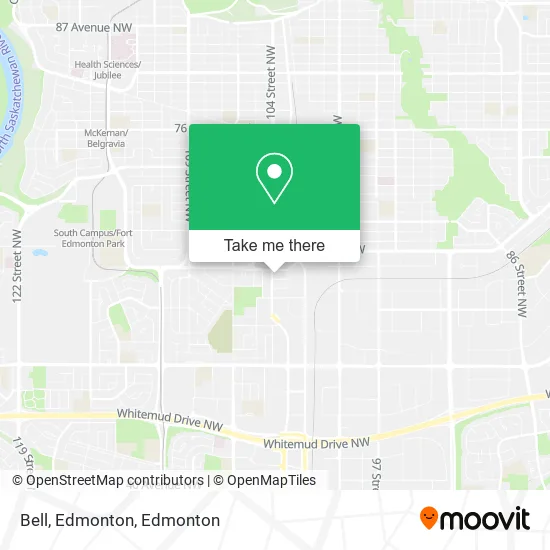 Bell, Edmonton map