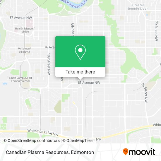 Canadian Plasma Resources map