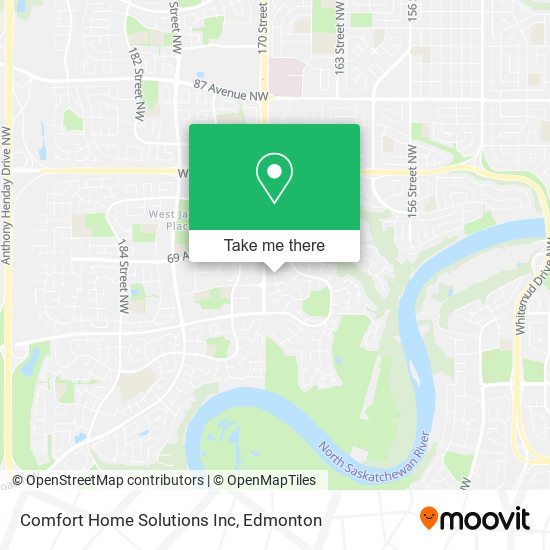 Comfort Home Solutions Inc map