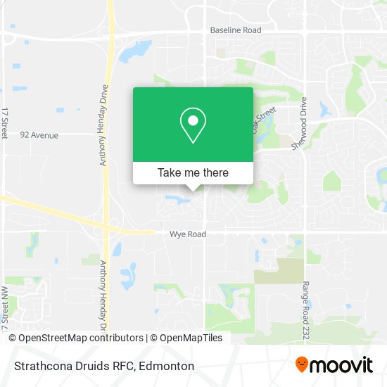 Strathcona Druids RFC map