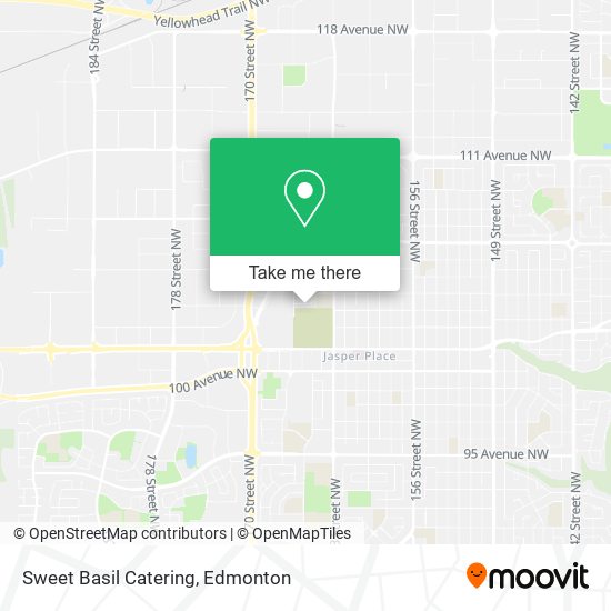 Sweet Basil Catering map