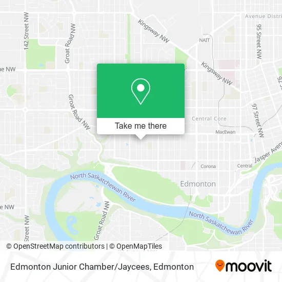 Edmonton Junior Chamber / Jaycees map