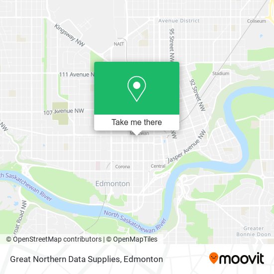 Great Northern Data Supplies map