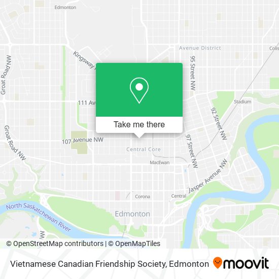 Vietnamese Canadian Friendship Society map