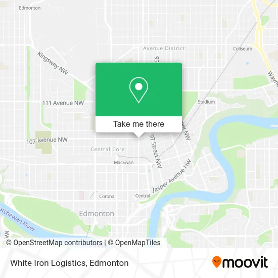 White Iron Logistics map