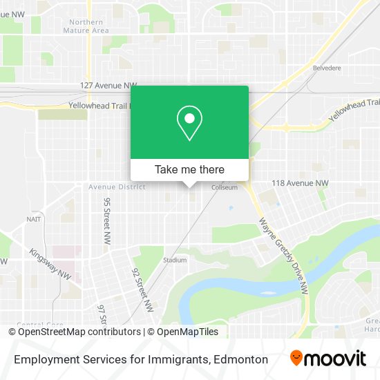 Employment Services for Immigrants map