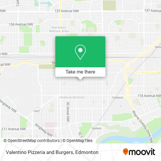 Valentino Pizzeria and Burgers map