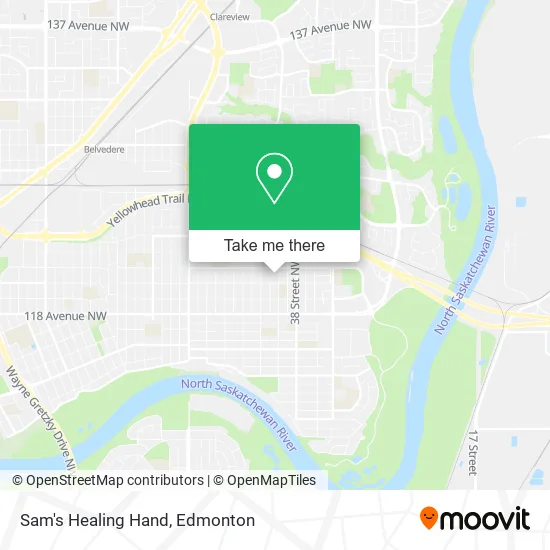 Sam's Healing Hand map