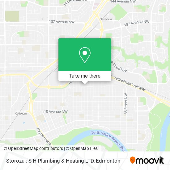 Storozuk S H Plumbing & Heating LTD map