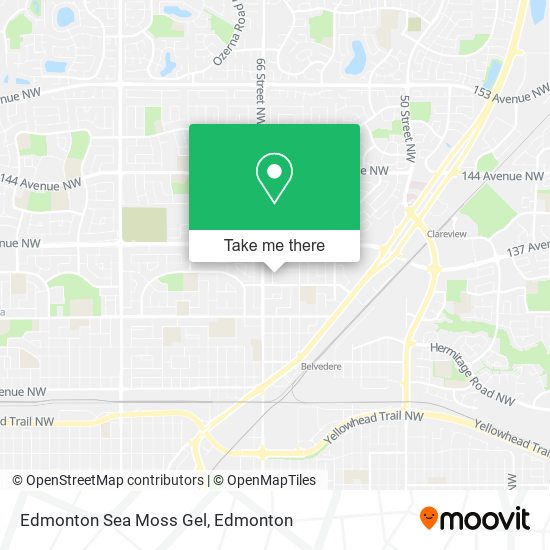 Edmonton Sea Moss Gel map