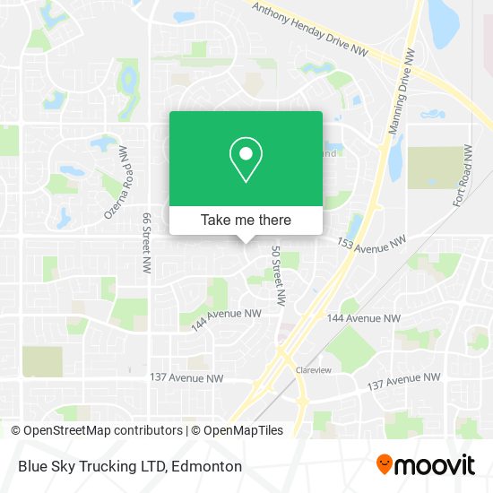 Blue Sky Trucking LTD map