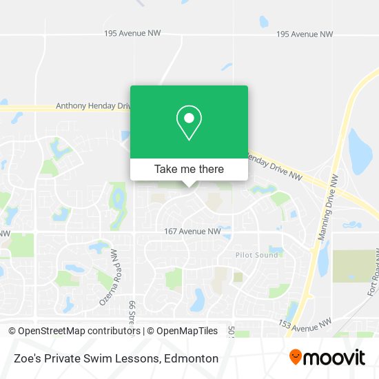 Zoe's Private Swim Lessons map