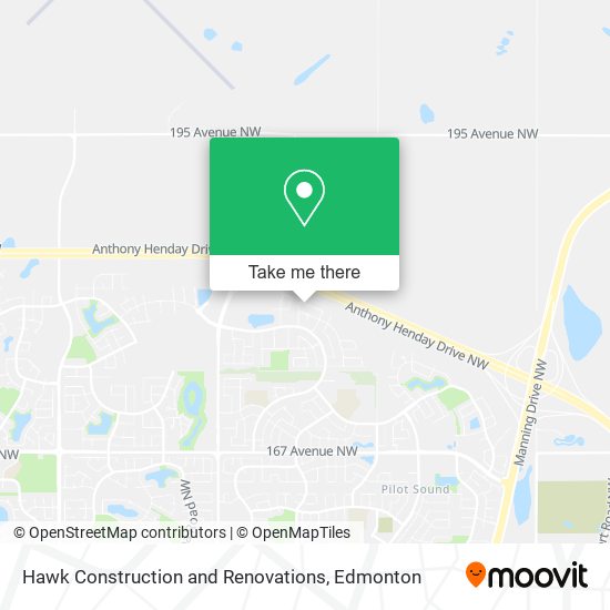 Hawk Construction and Renovations map