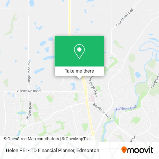 Helen PEI - TD Financial Planner map