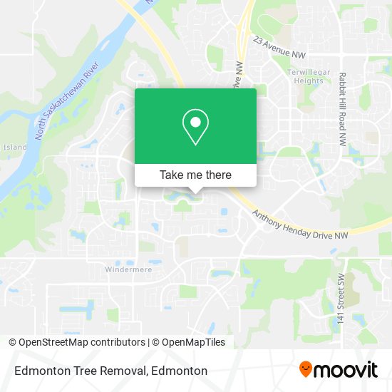 Edmonton Tree Removal map