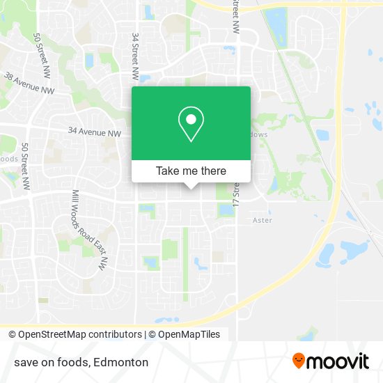 save on foods map