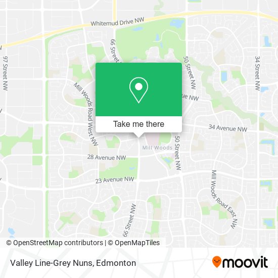 Valley Line-Grey Nuns map