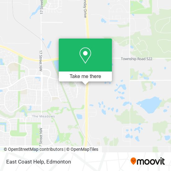 East Coast Help map