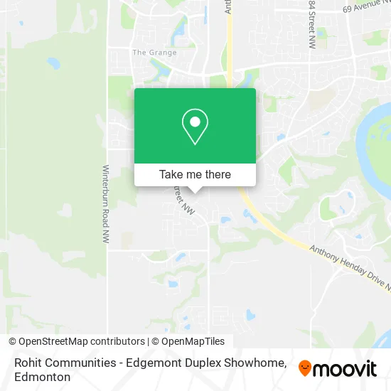 Rohit Communities - Edgemont Duplex Showhome map