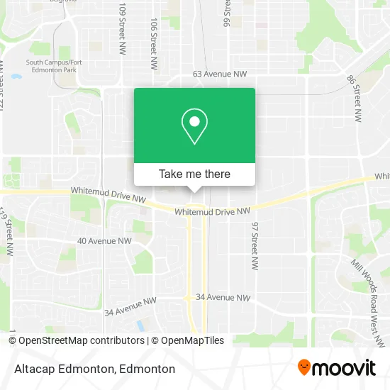 Altacap Edmonton map
