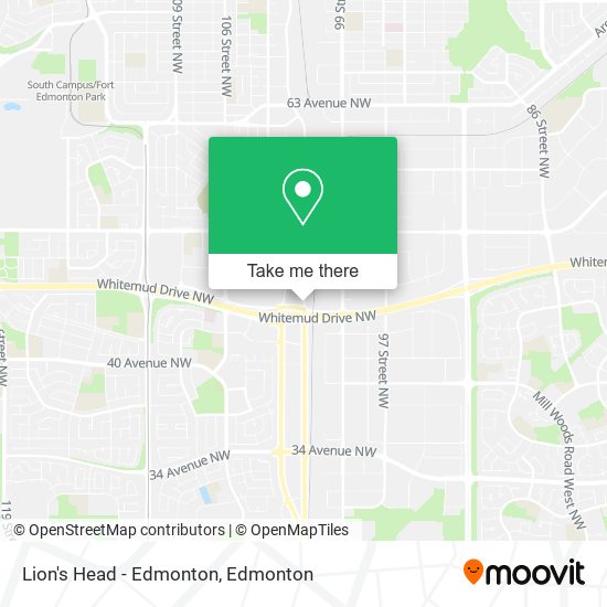 Lion's Head - Edmonton map