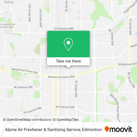 Alpine Air Freshener & Sanitizing Service map