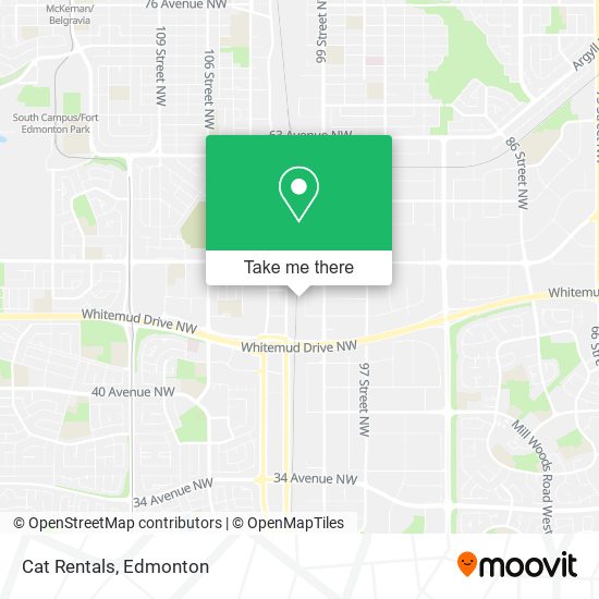 Cat Rentals map