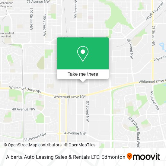 Alberta Auto Leasing Sales & Rentals LTD map