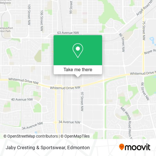 Jaby Cresting & Sportswear map