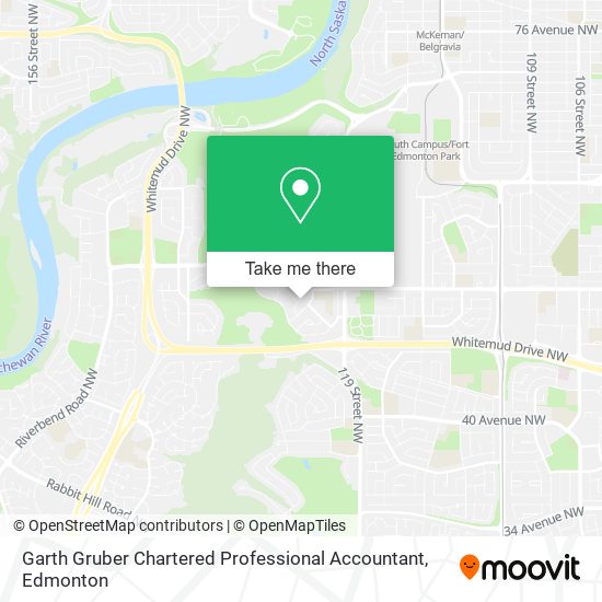 Garth Gruber Chartered Professional Accountant map