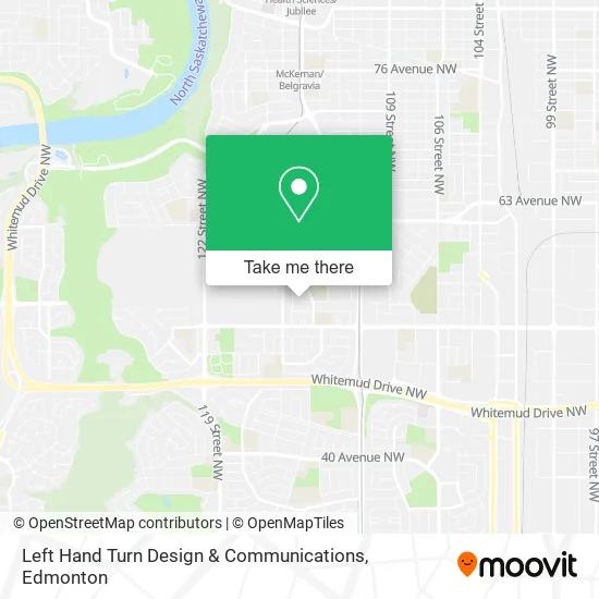 Left Hand Turn Design & Communications map