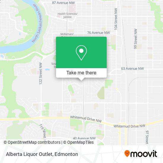 Alberta Liquor Outlet map