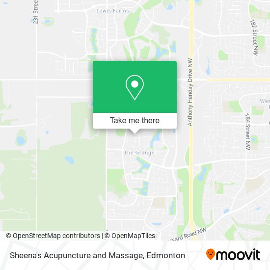 Sheena's Acupuncture and Massage map