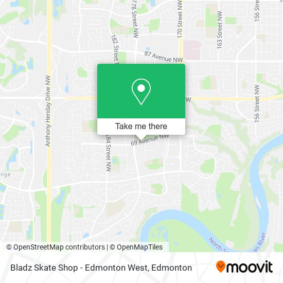 Bladz Skate Shop - Edmonton West plan