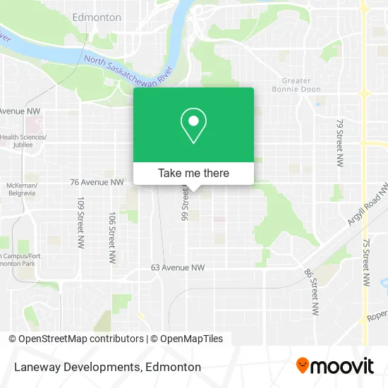 Laneway Developments map