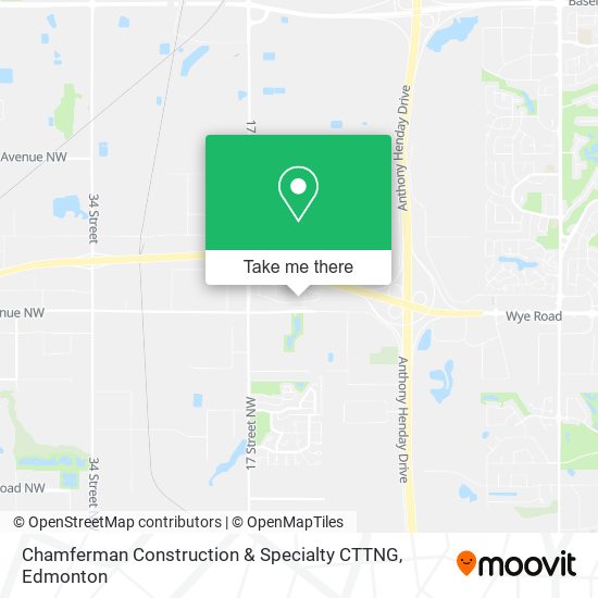 Chamferman Construction & Specialty CTTNG map