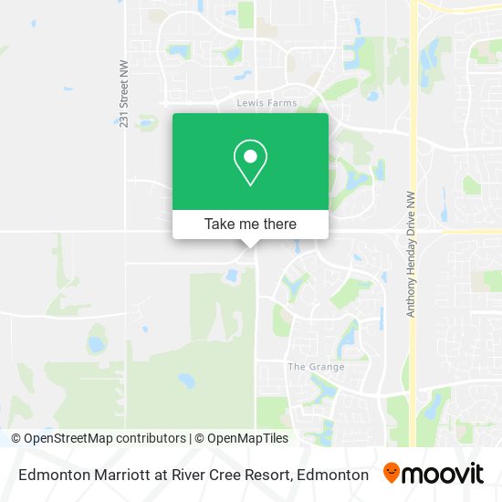 Edmonton Marriott at River Cree Resort map