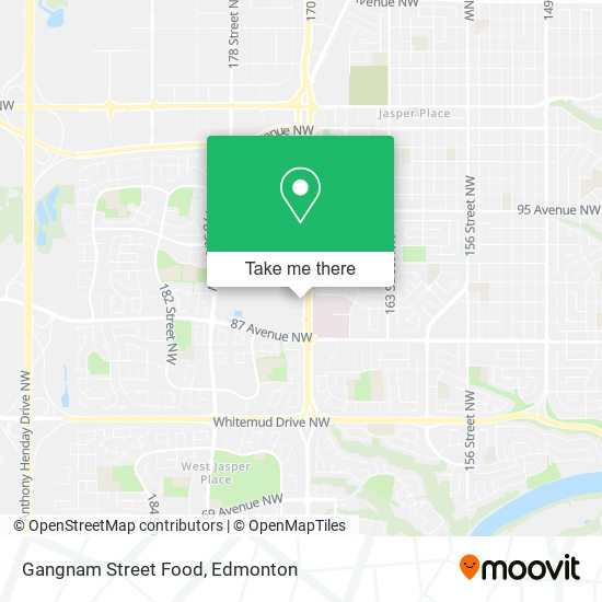 Gangnam Street Food map