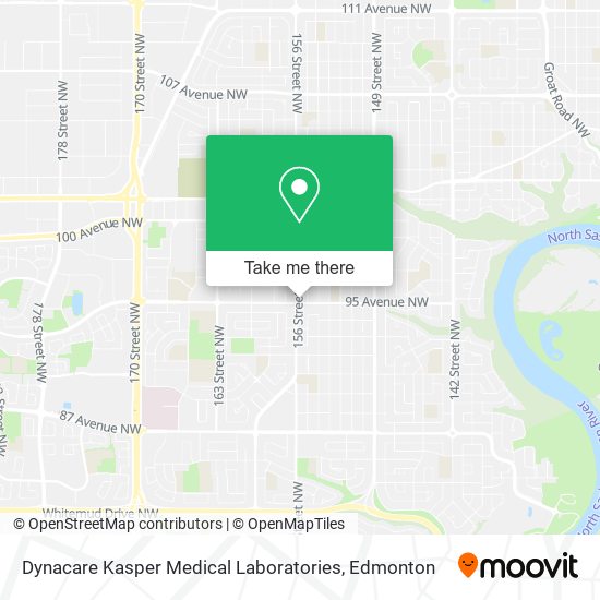 Dynacare Kasper Medical Laboratories map