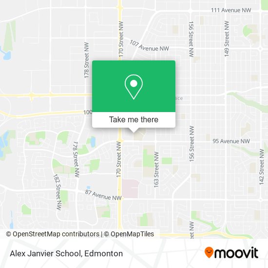 Alex Janvier School map