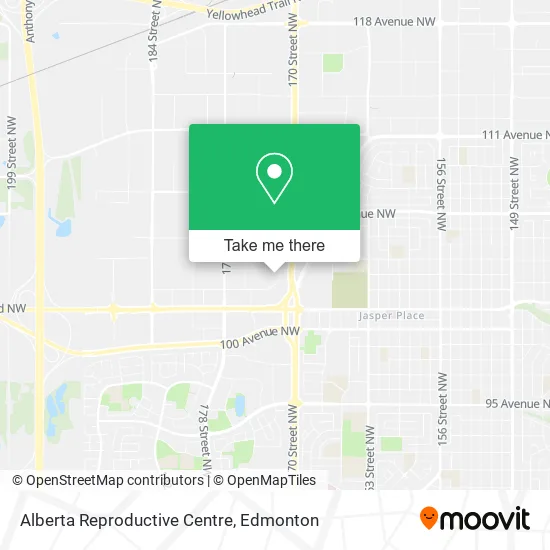 Alberta Reproductive Centre map