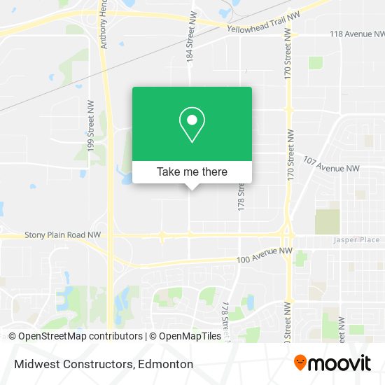 Midwest Constructors map