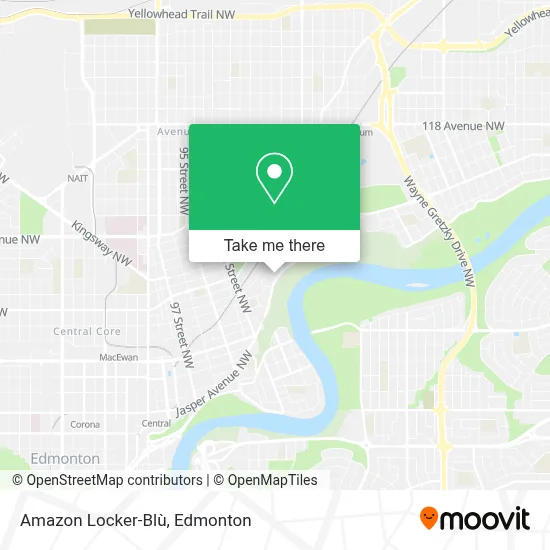 Amazon Locker-Blù map