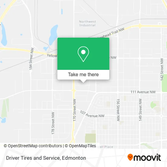 Driver Tires and Service map