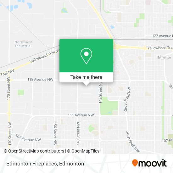 Edmonton Fireplaces map