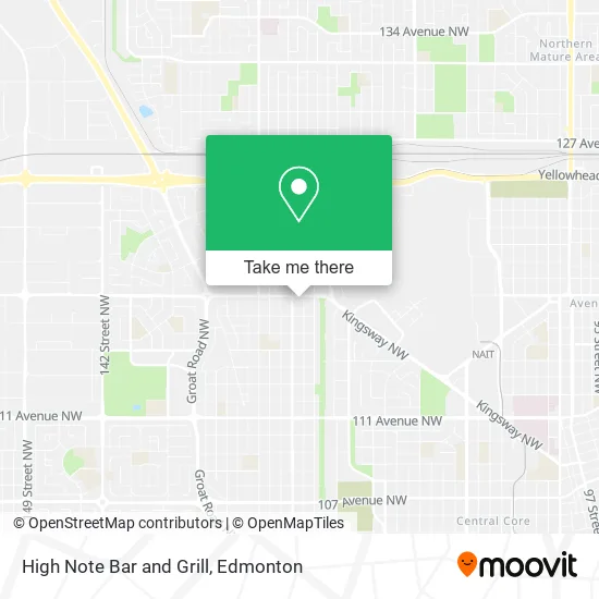 High Note Bar and Grill map