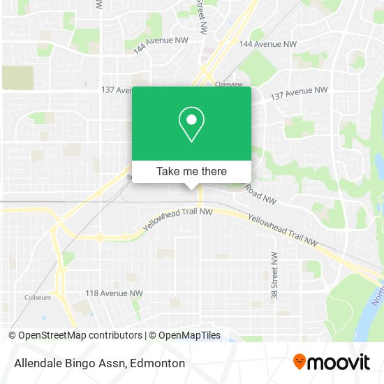 Allendale Bingo Assn map