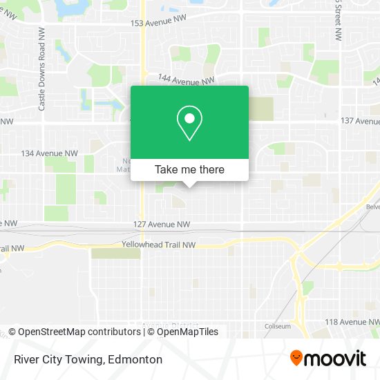 River City Towing map