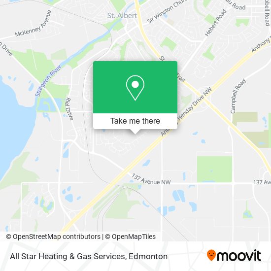 All Star Heating & Gas Services map