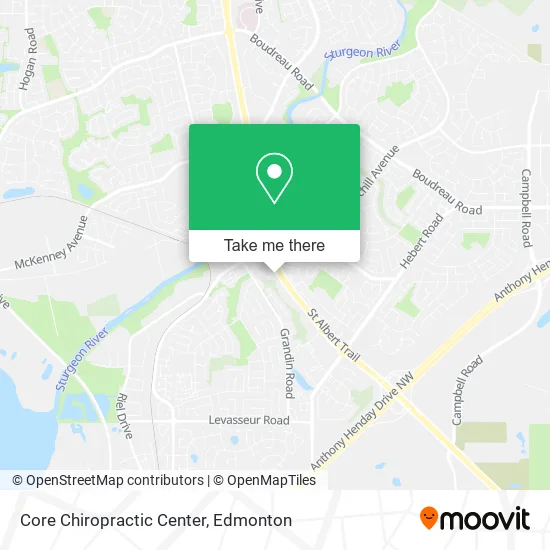 Core Chiropractic Center map